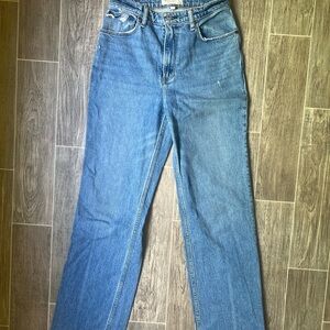 Abercrombie and Fitch Women's curve love high rise 90s relaxed Jean 27 Long